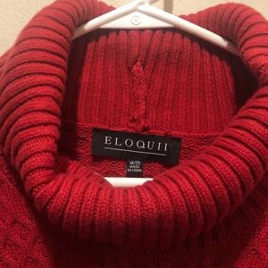 Lovely red sweater dress in size 18/20 by Eloquii. Perfect for the holidays!